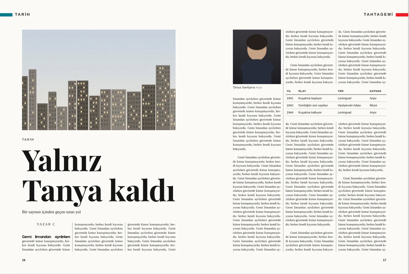 Tablolu sayfa: fotoğraf, resimaltı ve tablo metnin içinde.